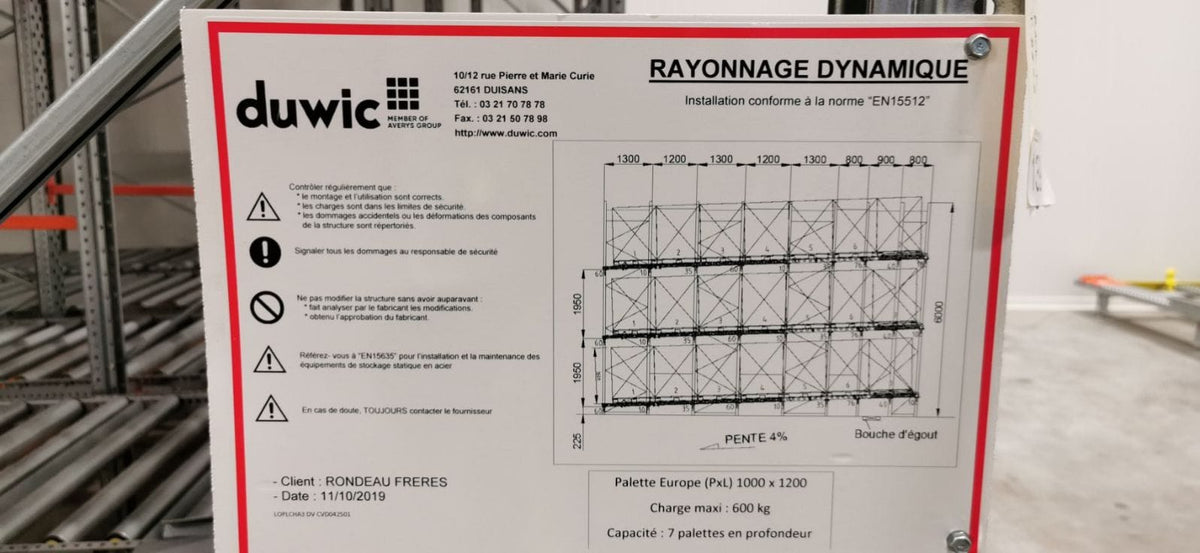 Rack rayonnage